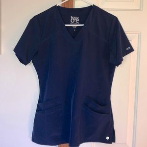 Navy scrub top